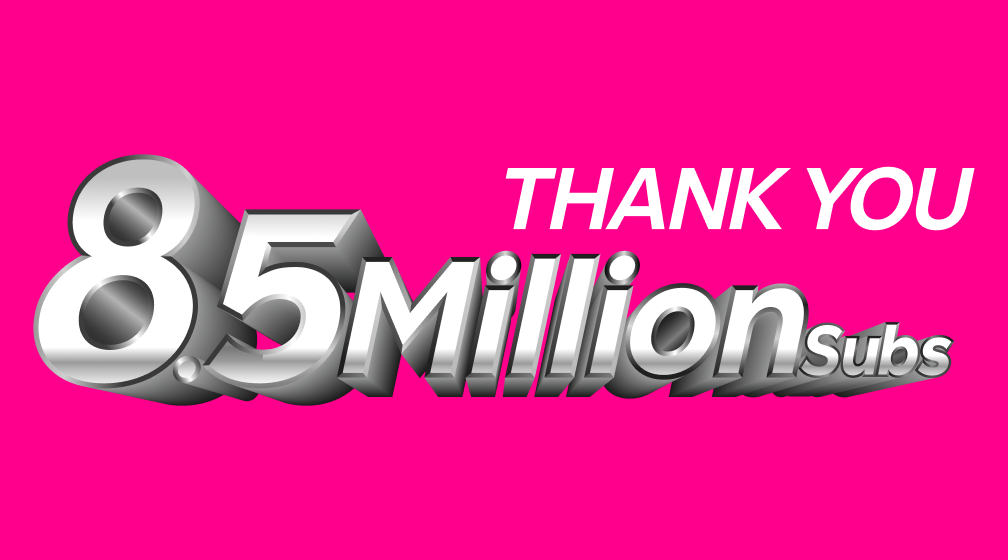 THANK YOU 8.5Million Subs